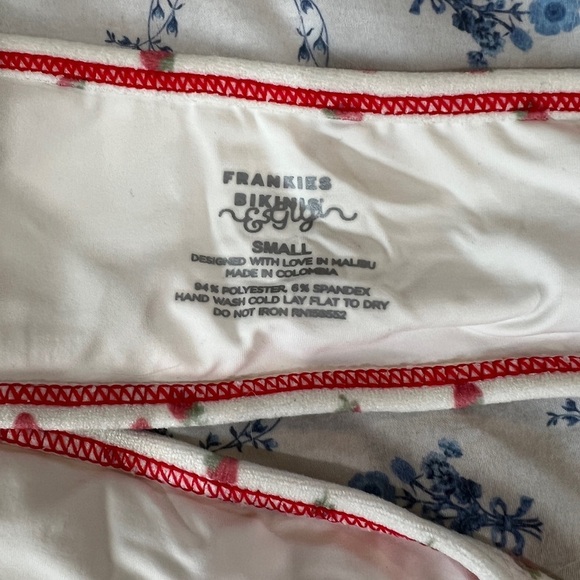 Frankies Bikinis | White and Red Swimwear - Picture 4 of 6
